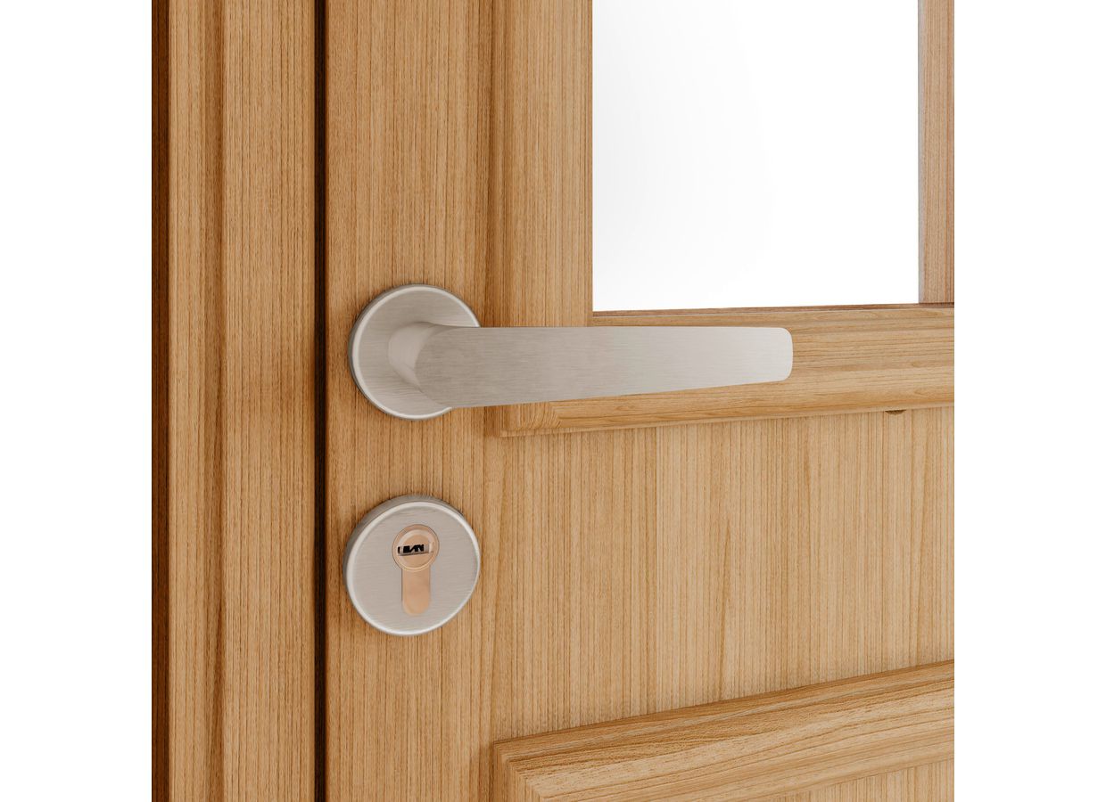 Porte d'entrée ANNE-PERRINE Chêne sur mesure-Lapeyre