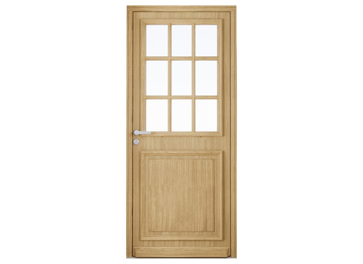 Porte d'entrée ANNE-PERRINE Chêne sur mesure-Lapeyre