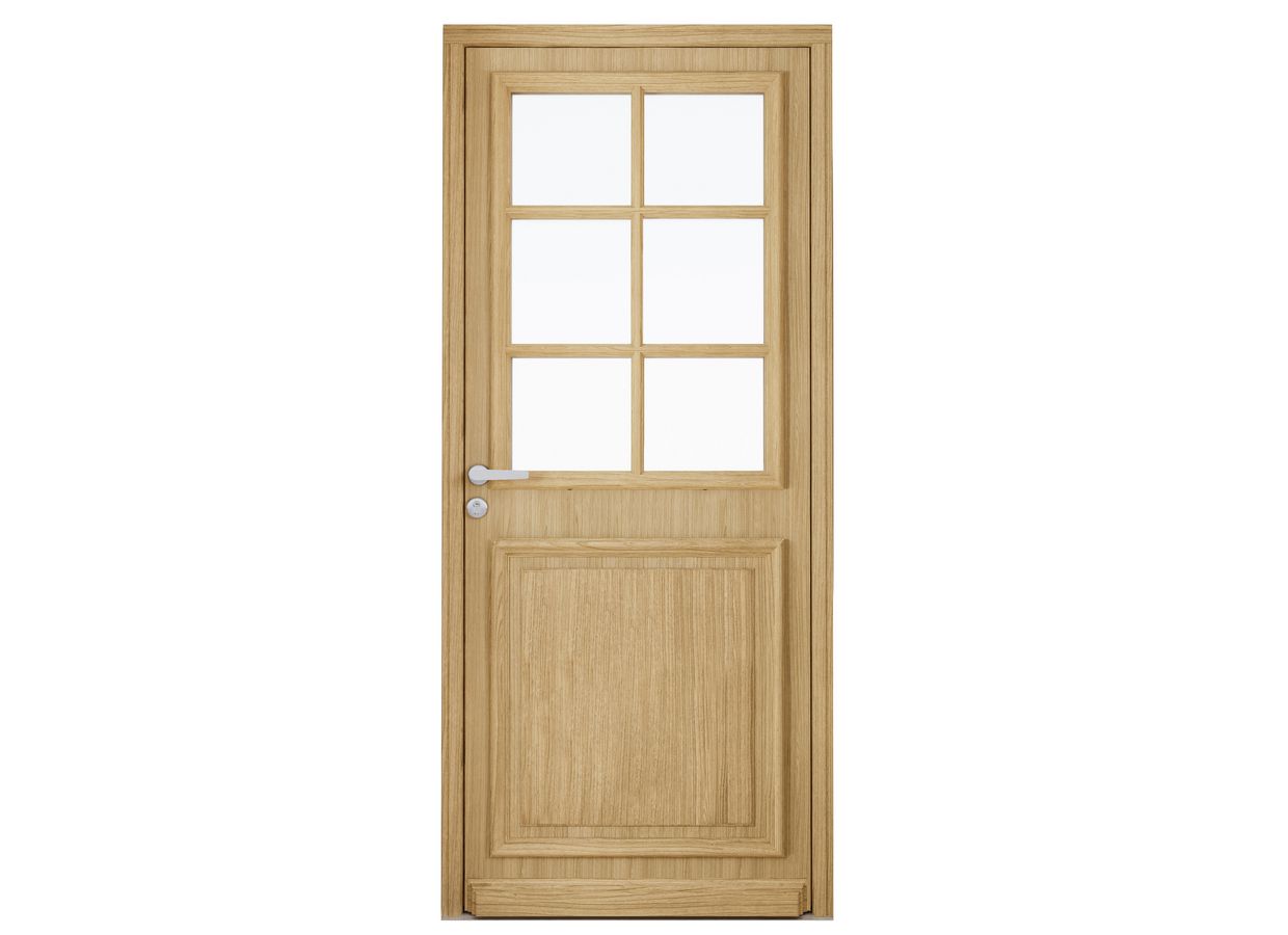 Porte d'entrée ANNE-PERRINE Chêne sur mesure-Lapeyre