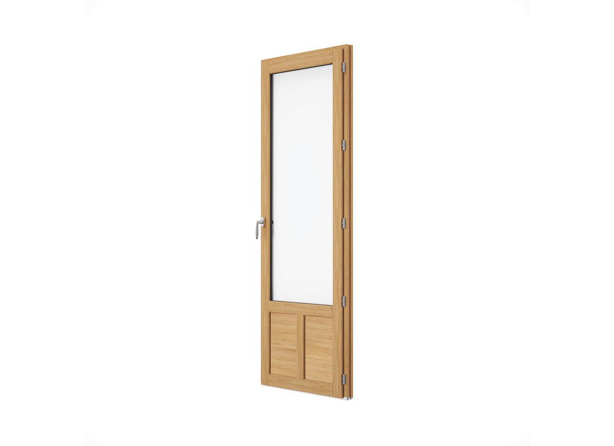 Porte-fenêtre pin ARBOREAL finition lasure sur mesure | Lapeyre