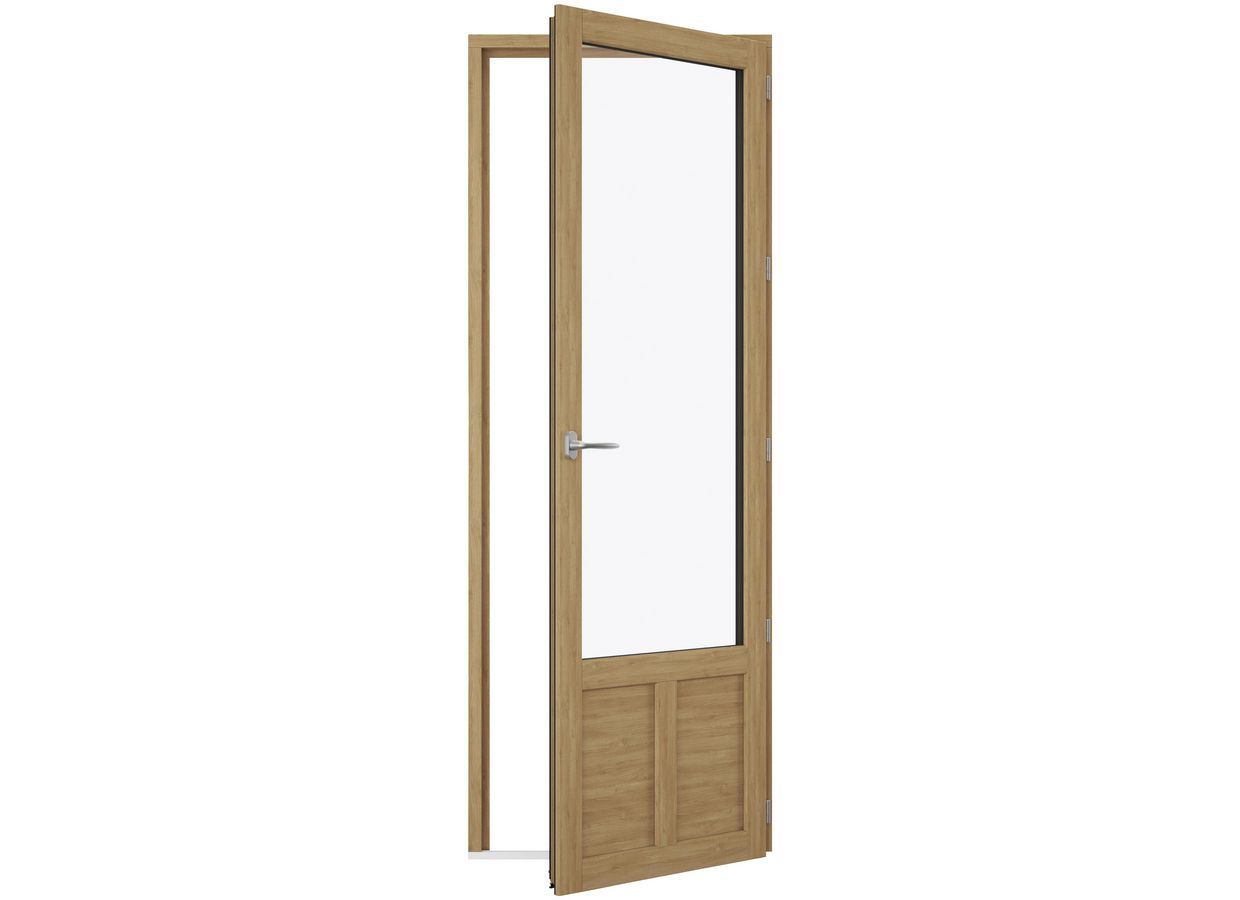 Porte-fenêtre chêne ARBOREAL finition lasure sur mesure | Lapeyre
