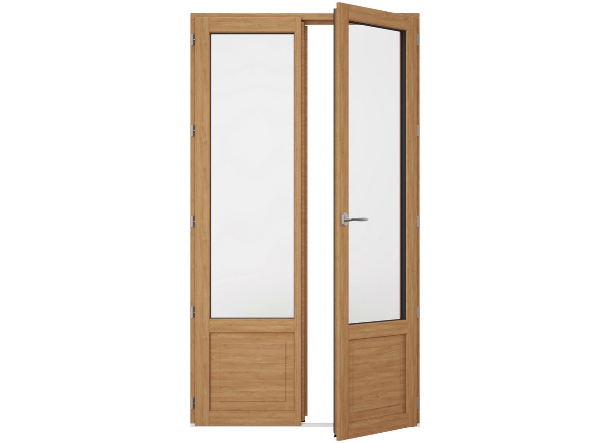 Porte-fenêtre pin ARBOREAL finition lasure sur mesure | Lapeyre