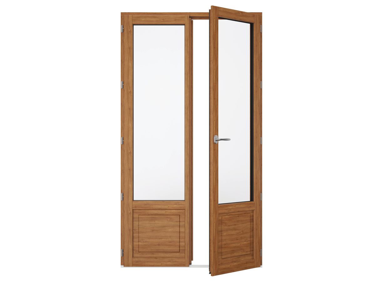Porte-fenêtre chêne ARBOREAL finition lasure sur mesure | Lapeyre