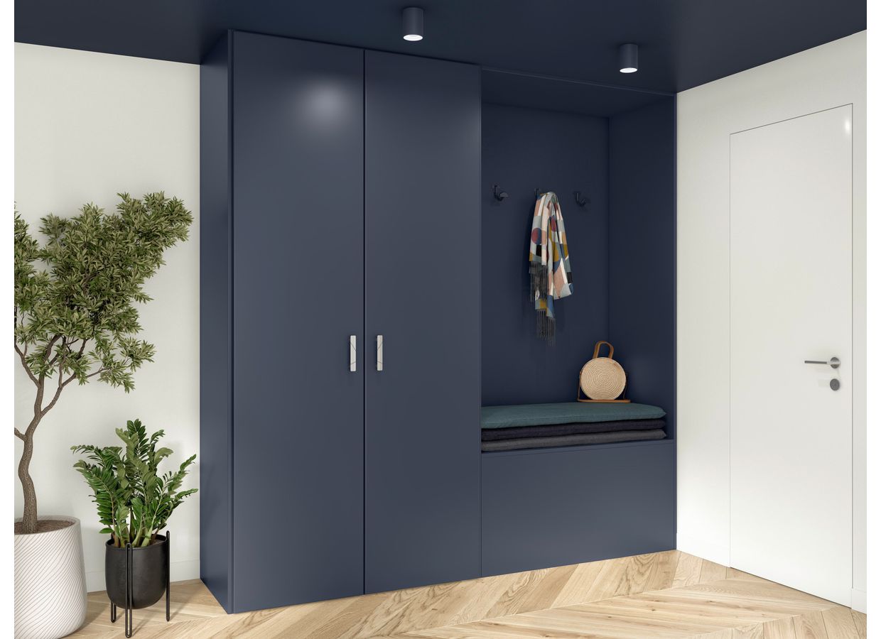 Porte de placard battant Rêve 2 laqué sur mesure - Lapeyre