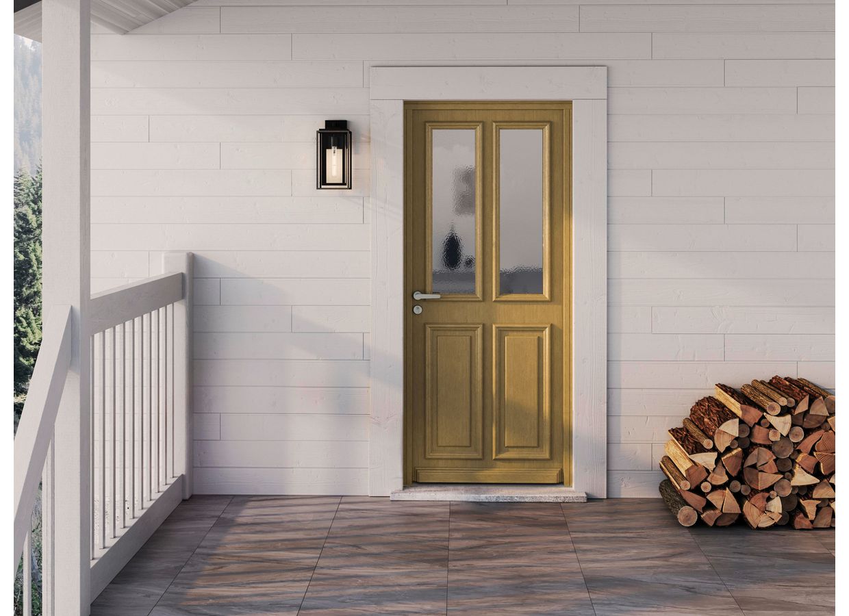 Porte d'entrée ANNE-EVA bois exotique sur mesure-Lapeyre