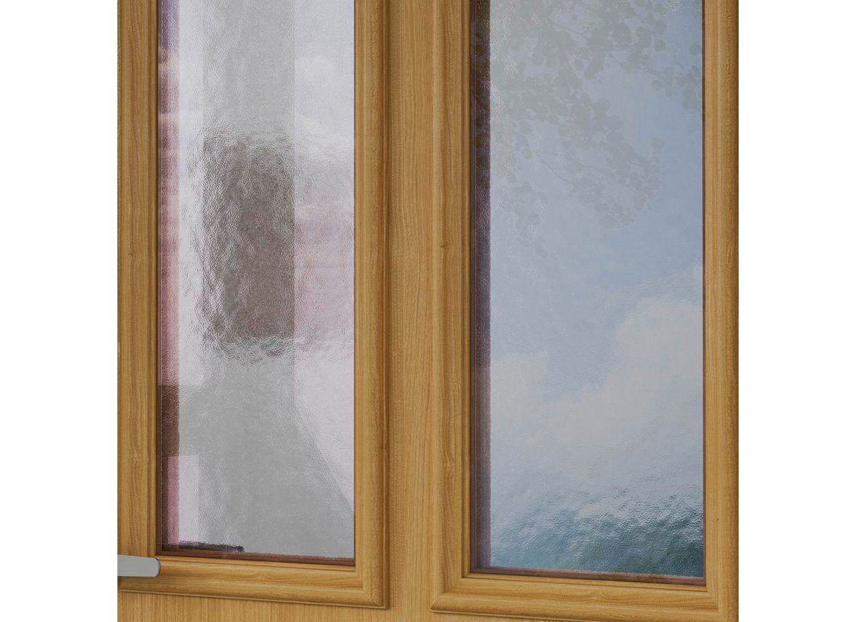 Porte d'entrée ANNE-EVA bois exotique sur mesure-Lapeyre