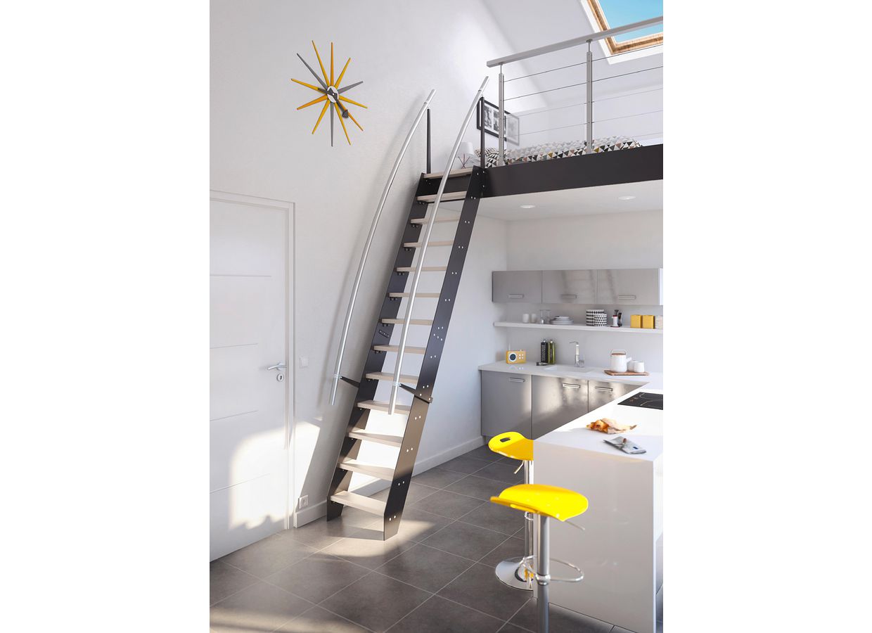 Echelle VENISE metal et Sapin sur mesure Main Image