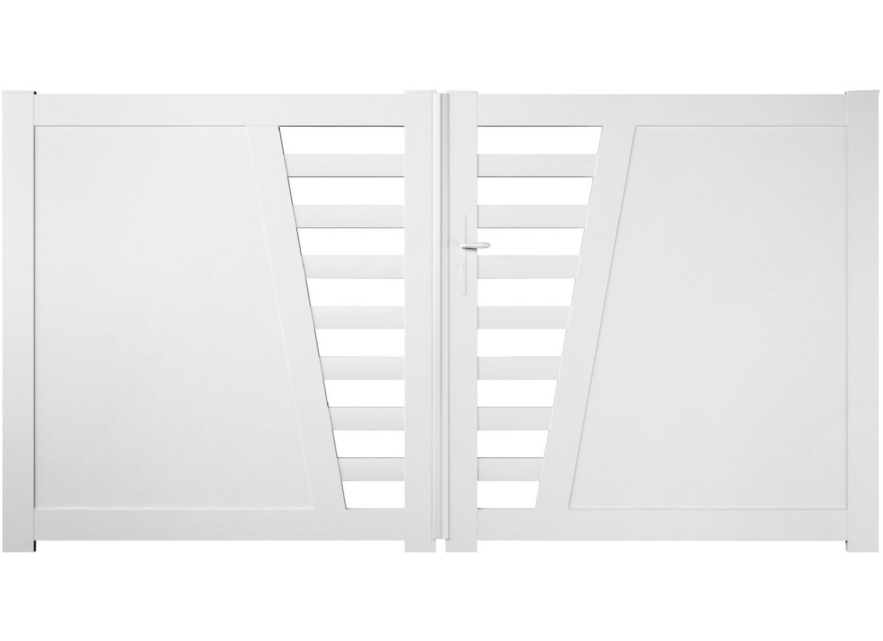 Portail battant PVC CARNAC sur mesure Main Image