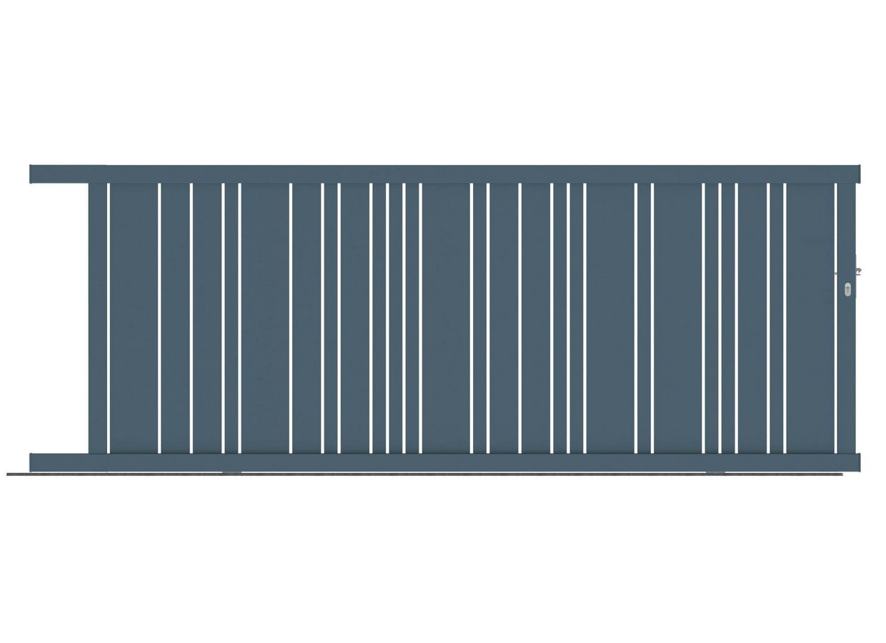 Portail coulissant Aluminum Valérian sur mesure | Lapeyre