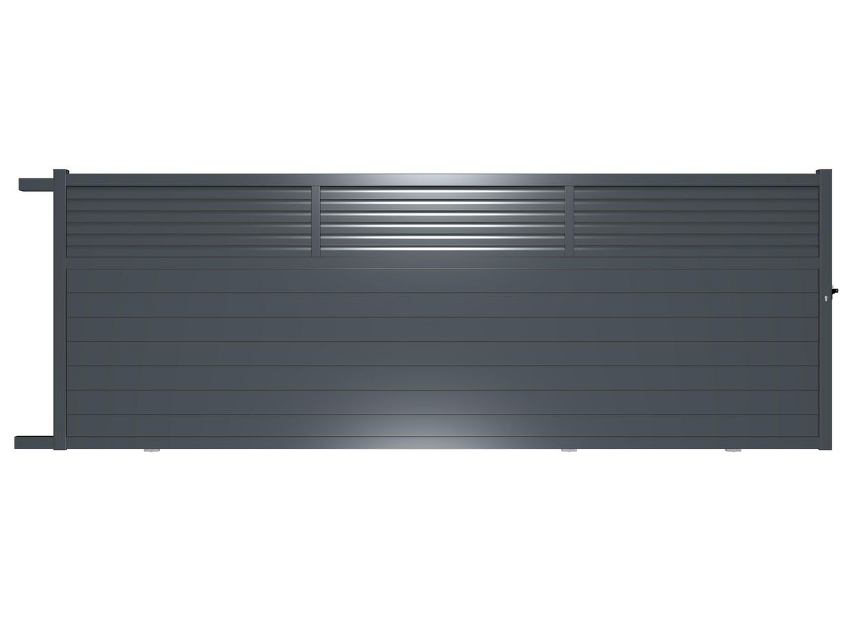 Portail coulissant VALMY aluminium sur mesure Main Image