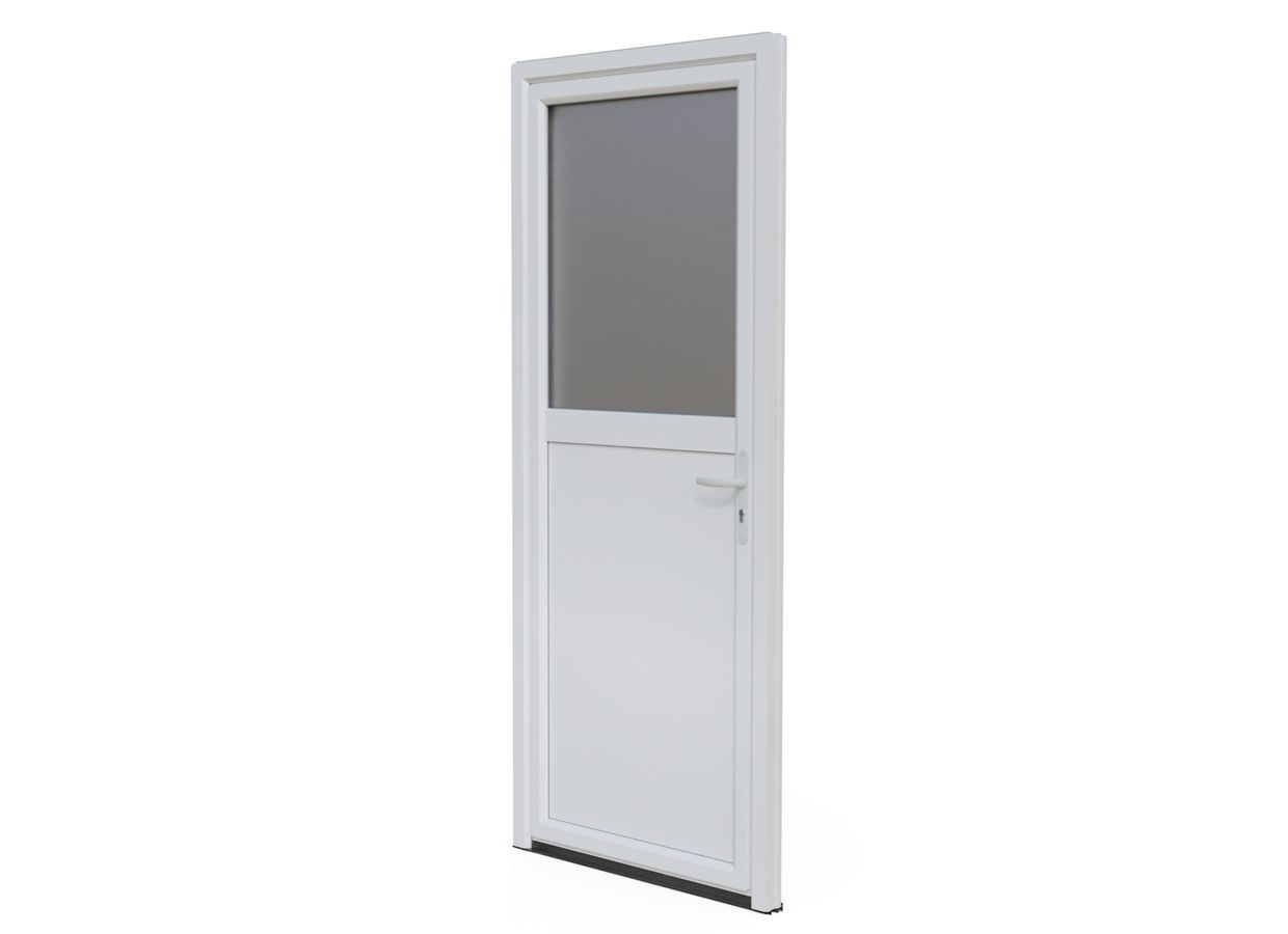 Porte de service PVC Bréhat 2 sur mesure-Lapeyre