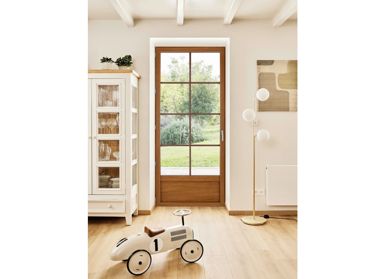 Porte-fenêtre PVC plaxée Héméra sur mesure | Lapeyre