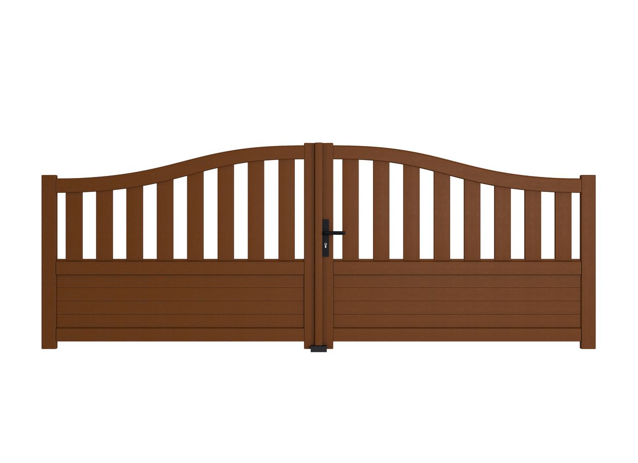 Portail battant PVC Guernesey sur-mesure