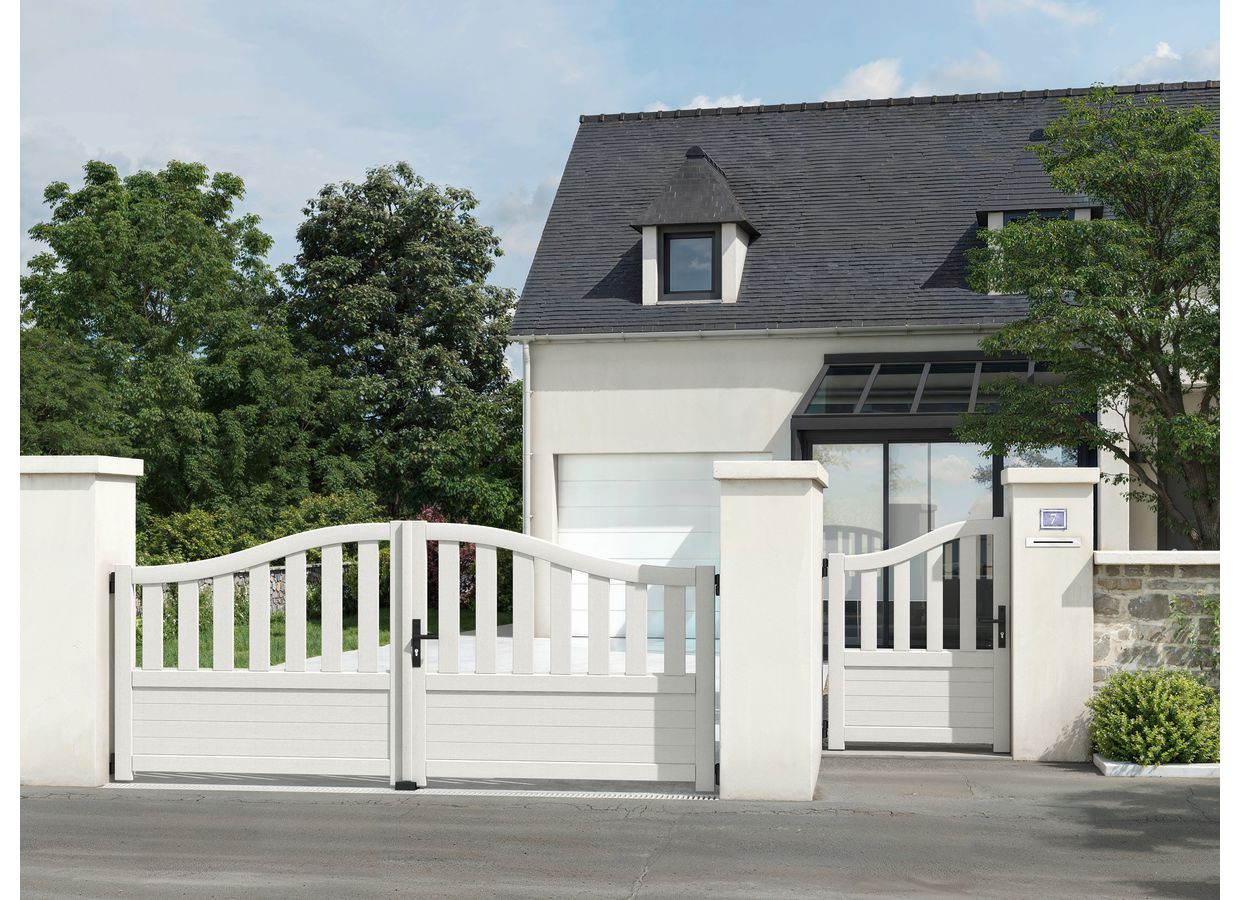 Portail battant SANCY bois sur mesure-Lapeyre
