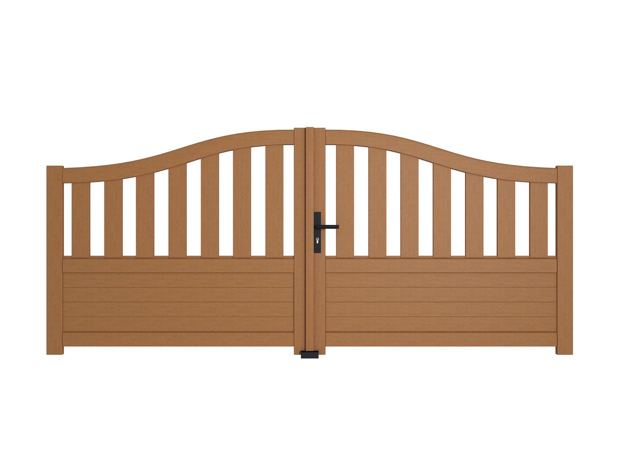 Portail battant SANCY bois sur mesure-Lapeyre