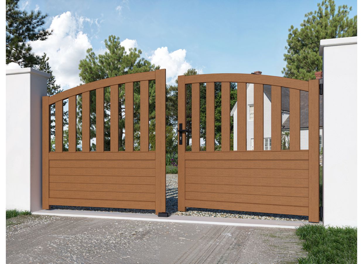 Portail battant bois LANDES sur mesure-Lapeyre