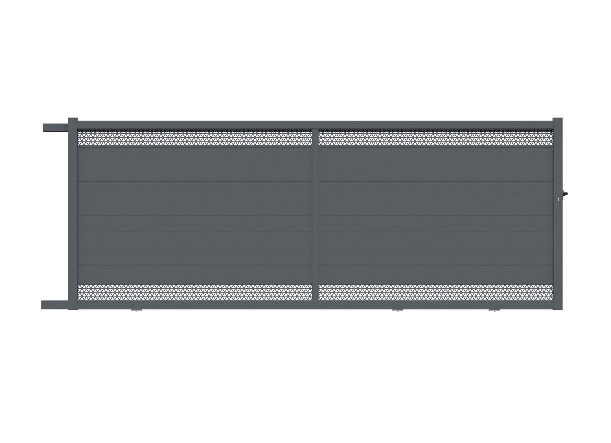 Portail coulissant VAHINA aluminium sur mesure Main Image
