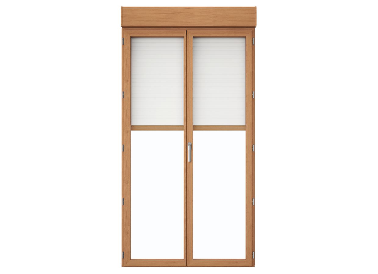 Fenêtre PVC plaxée Héméra sur-mesure avec volet roulant intégré