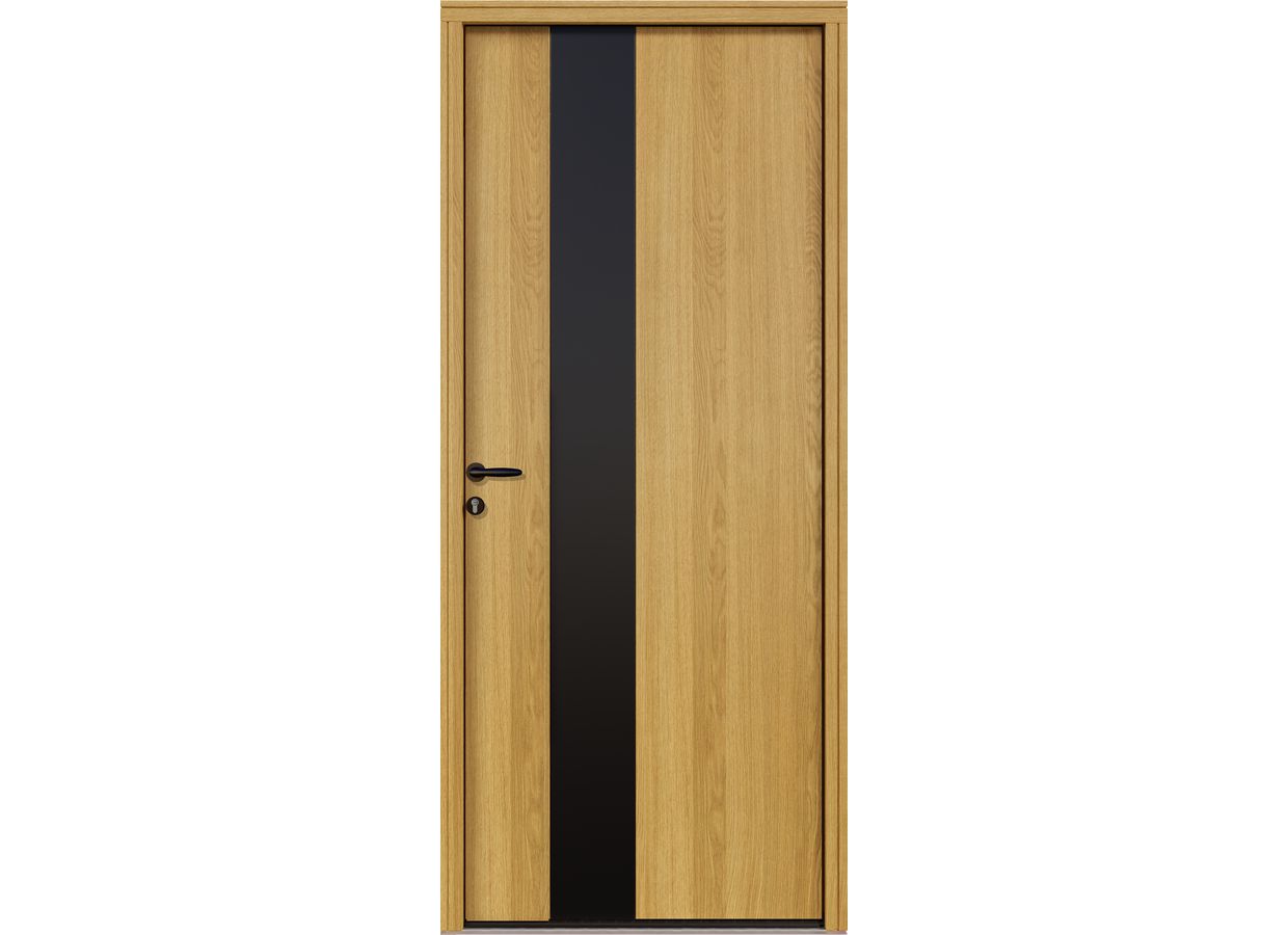 Porte d'entrée Amandine chêne pleine sur mesure | Lapeyre
