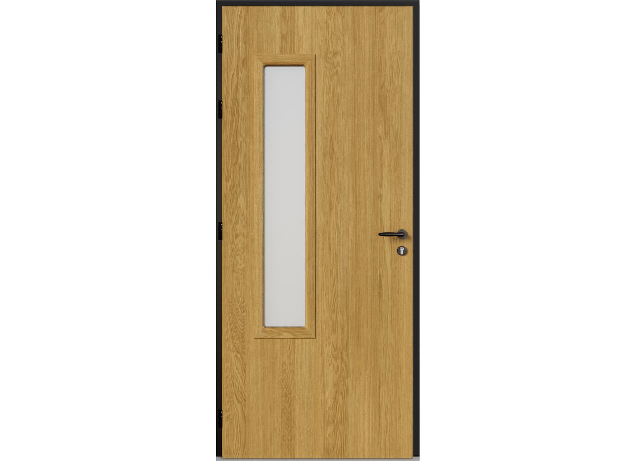 Porte d'entrée Anne-Charlotte chêne vitrée sur mesure | Lapeyre