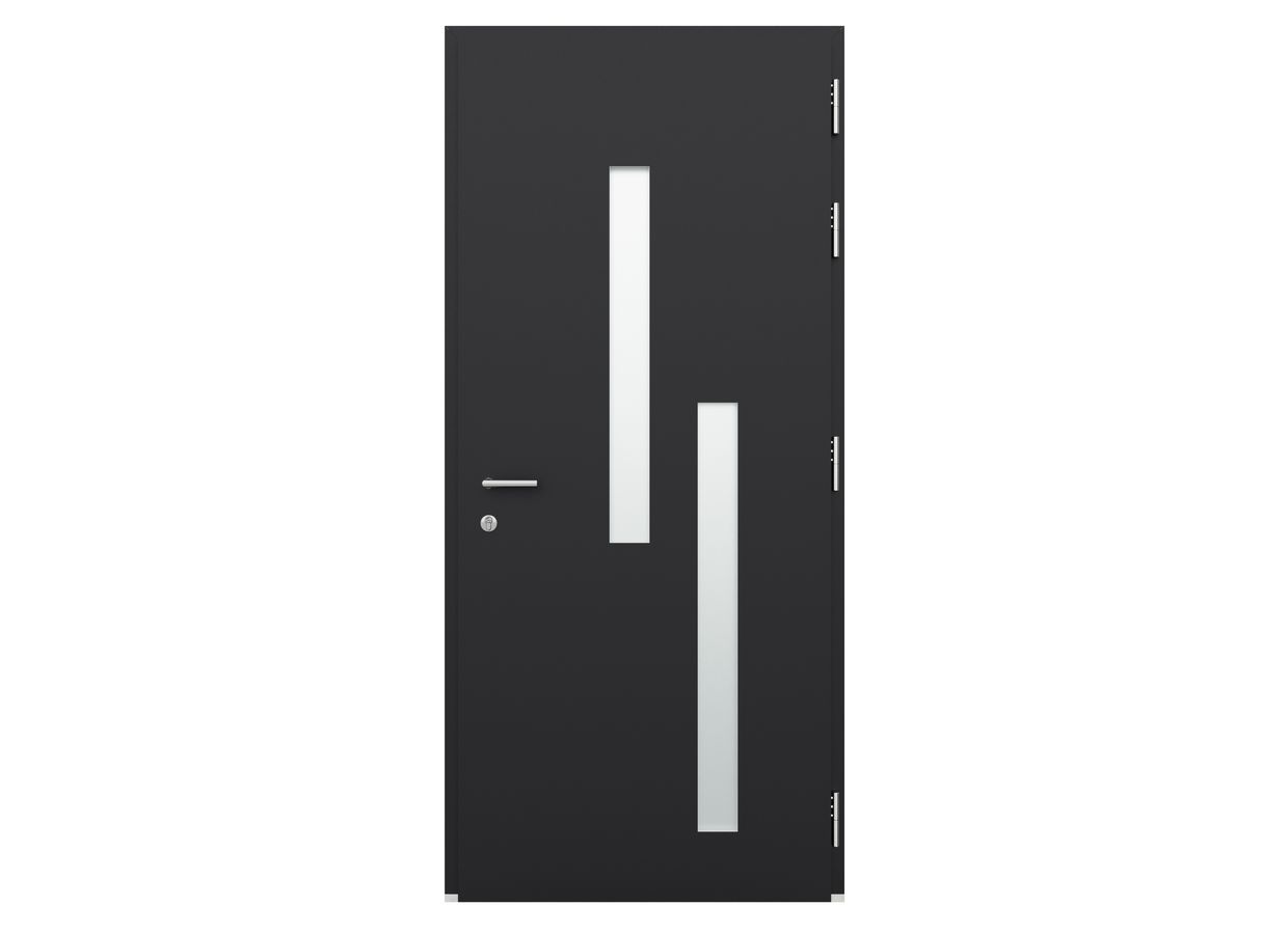 Porte d'entrée Anastasia aluminium vitrée sur mesure | Lapeyre
