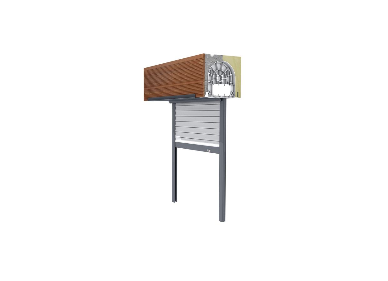 Volet roulant Confort aluminium intégré dans coffre terre cuite sur mesure Main Image
