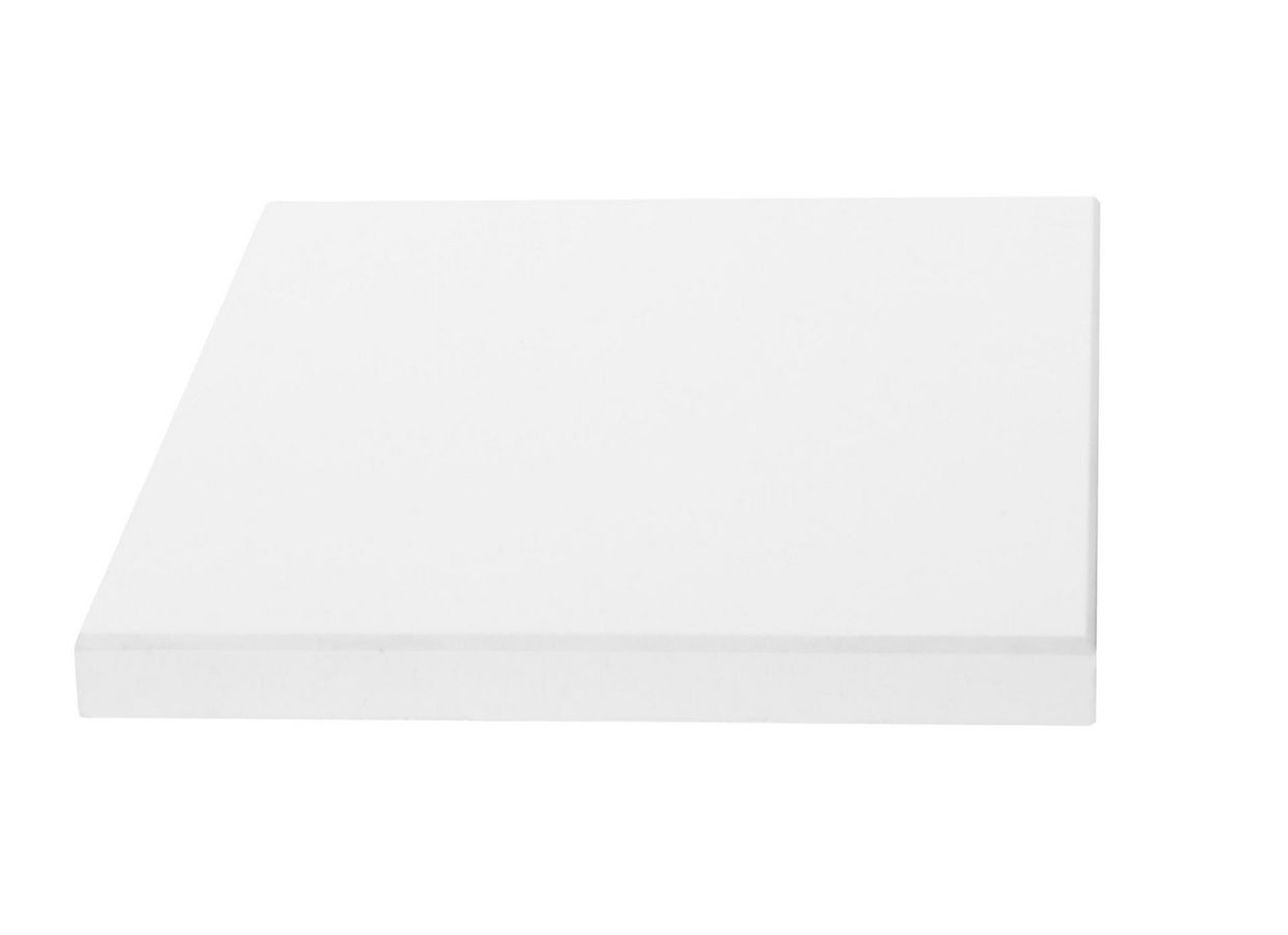 Plan de travail quartz BLANCO ABSOLU sur-mesure Ep.20/40 mm