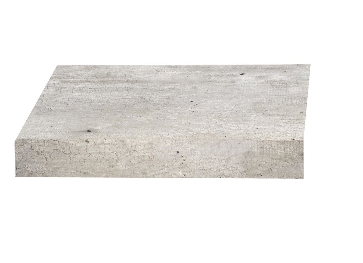 Plan de travail stratifié GRIS LUNE CENDRÉ sur-mesure EP.20/28/38 MM