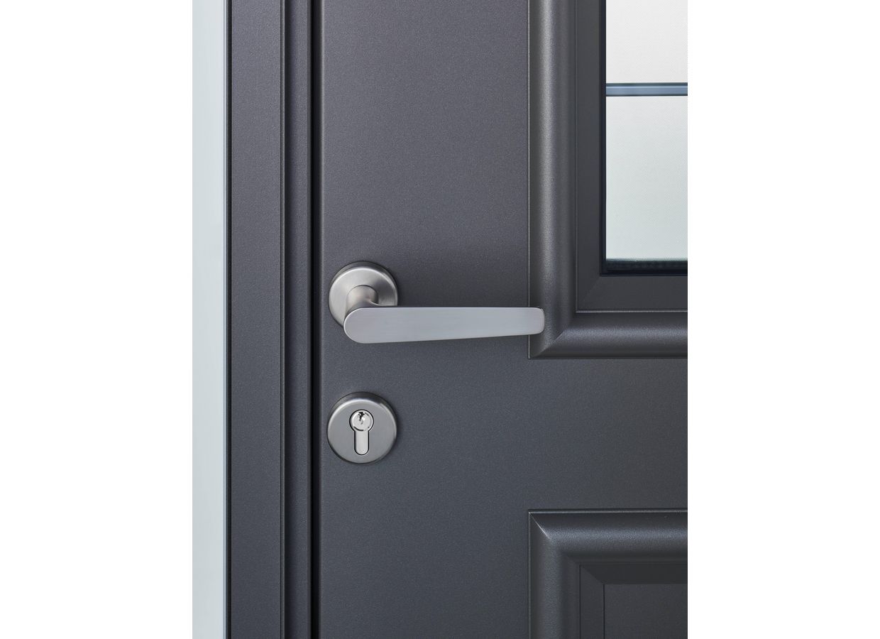 Porte d'entrée Adèle-Rose Aluminium