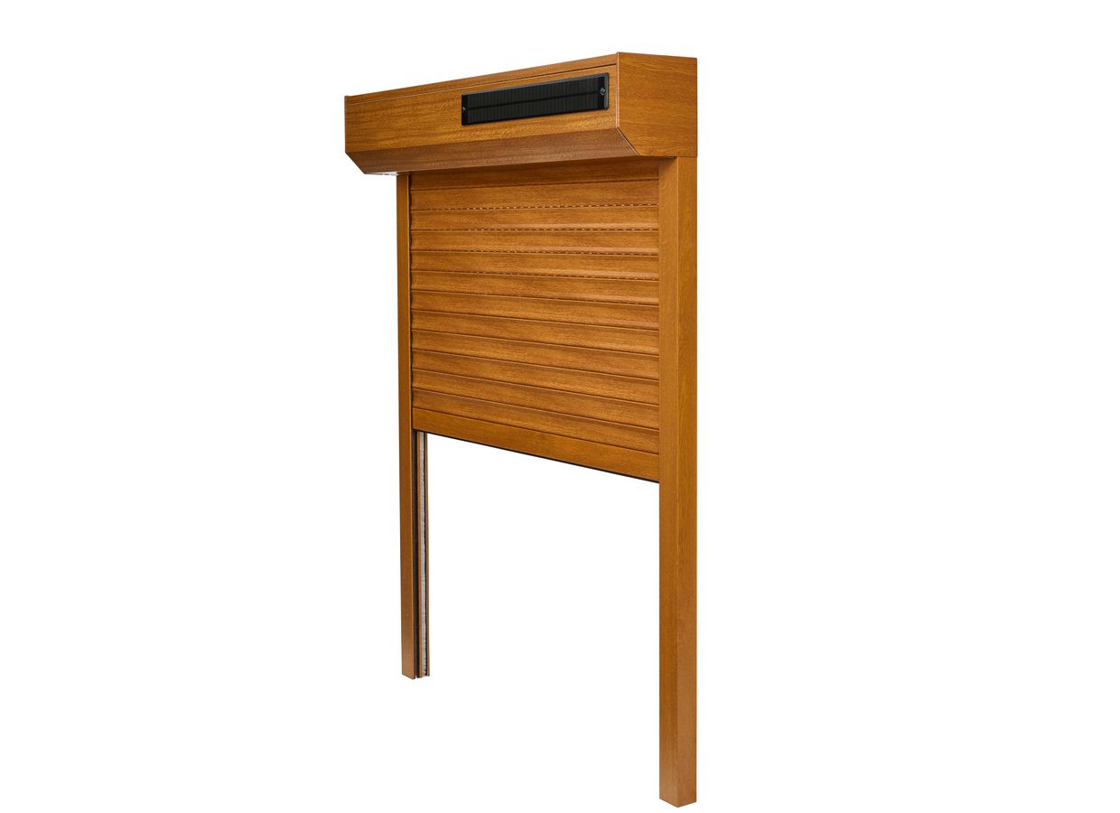 Volet roulant reno solaire Denver avec moustiquaire autre couleur sur-mesure Main Image