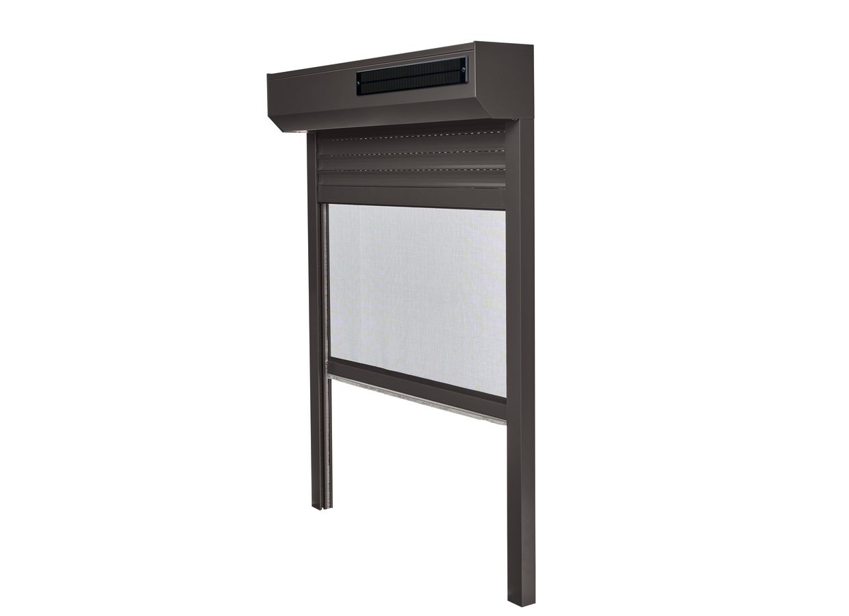 Volet roulant solaire DENVER couleur au choix sur-mesure avec moustiquaire| Lapeyre