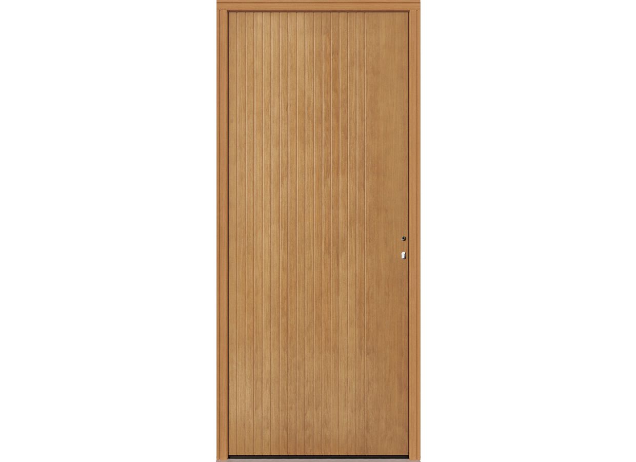 Porte d'entrée Augustine bois exotique sur-mesure