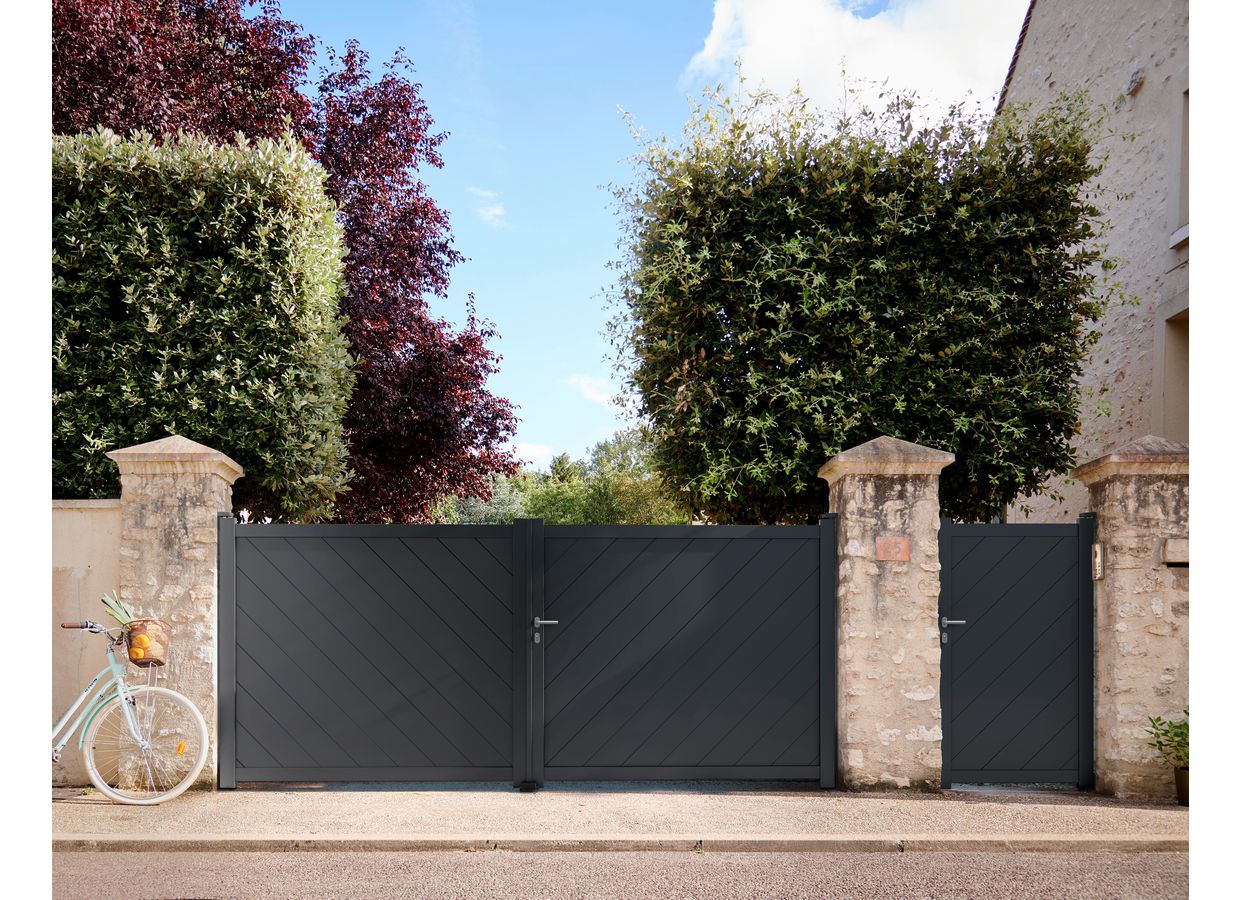 Portail battant aluminium SIBARI