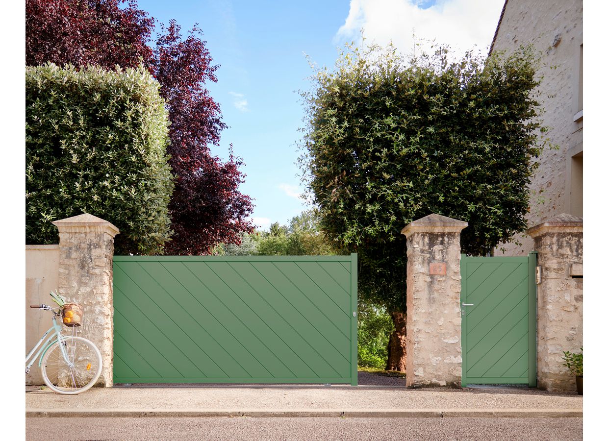 Portail coulissant aluminium SIBARI sur mesure