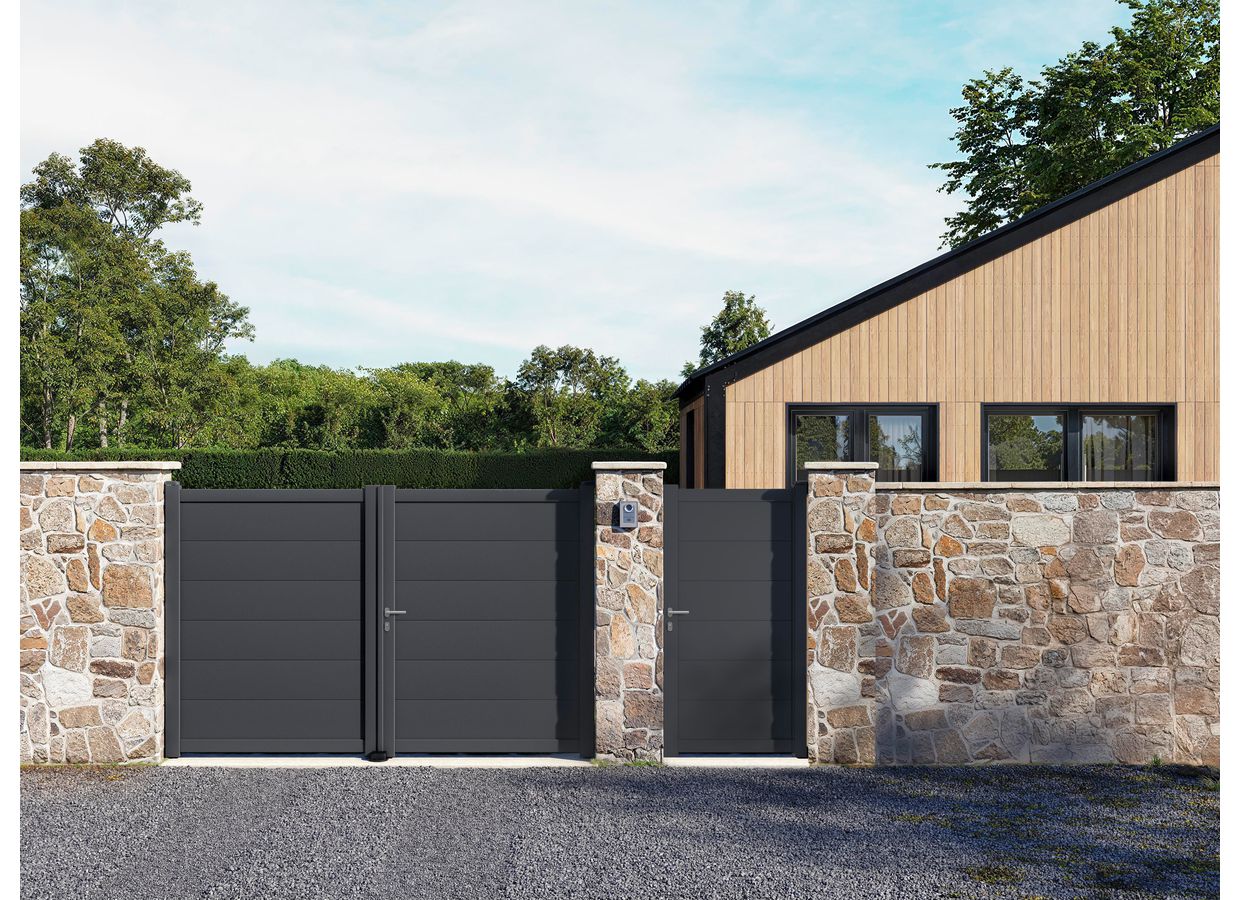 Portillon Aluminium Ferrare sur mesure-Lapeyre