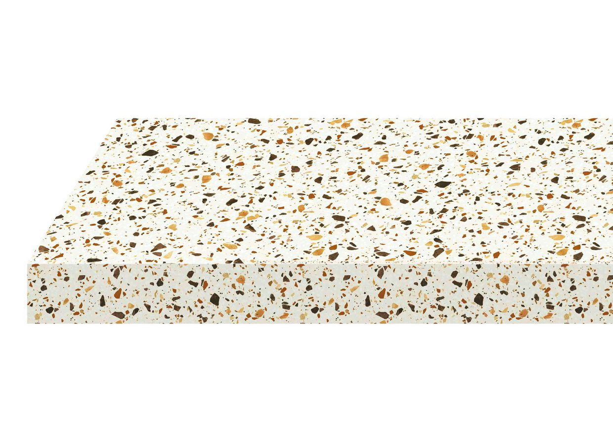 Plan de travail stratifié TERRAZZO PELAGO sur-mesure EP.20/28/38 MM