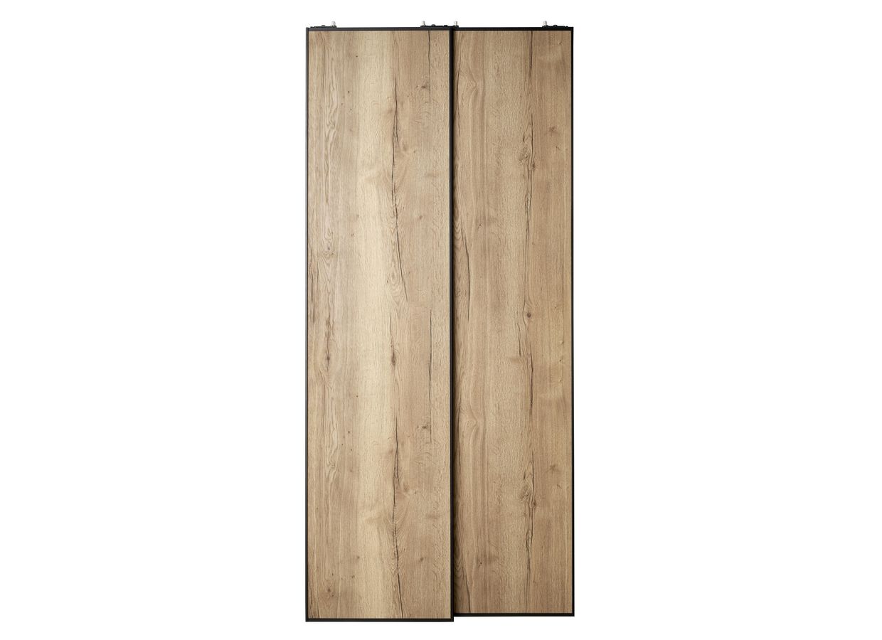 Porte de placard coulissante décor bois UNION | Lapeyre