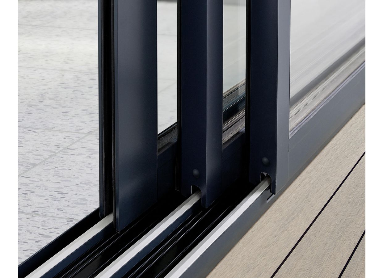 Baie coulissante Néva Aluminium à galandage sur mesure  - Fenêtres - Lapeyre