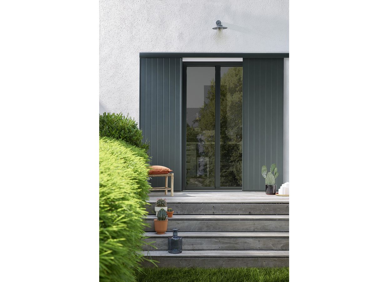 Volet coulissant aluminium isolé 1 vantail sur mesure Main Image