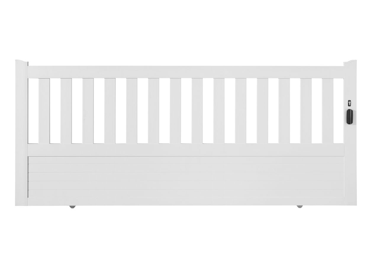 Portail coulissant PVC BREVIN sur mesure Main Image