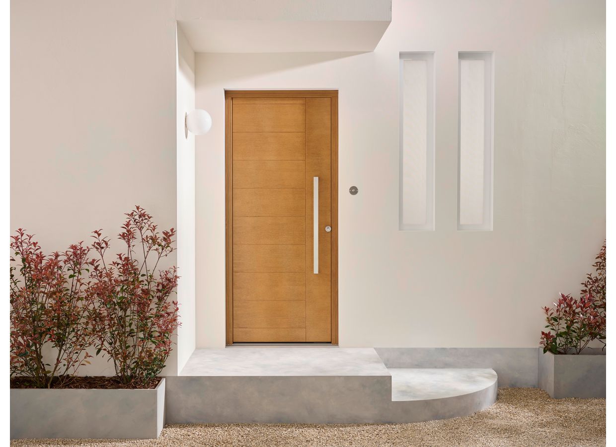 Porte d'entrée ALCINELLE Chêne sur mesure-Lapeyre