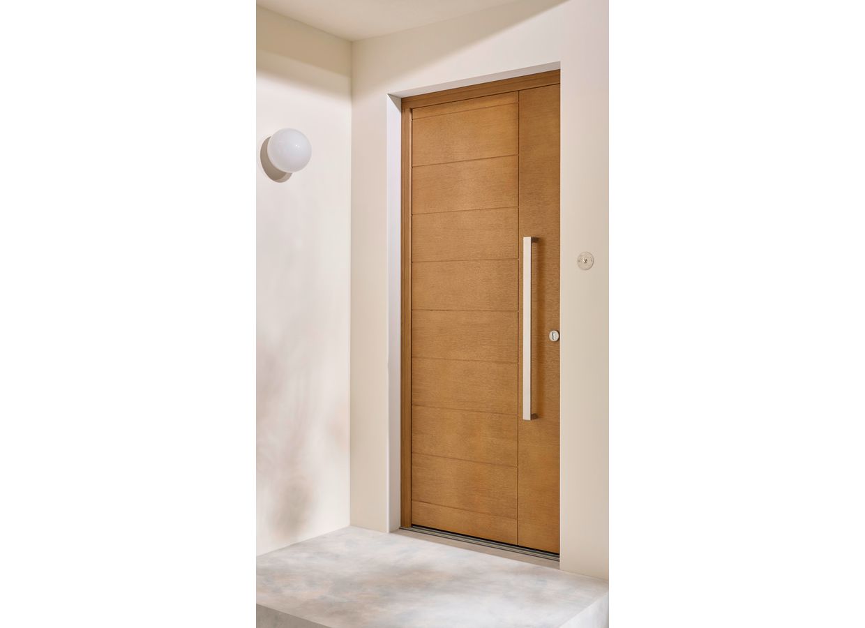 Porte d'entrée ALCINELLE Chêne sur mesure-Lapeyre