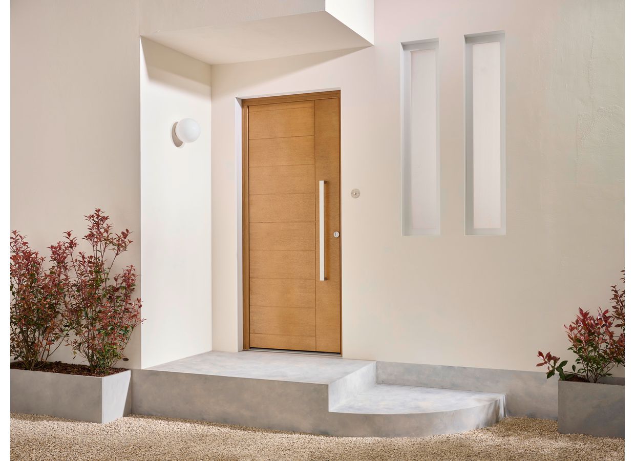 Porte d'entrée ALCINELLE Chêne sur mesure-Lapeyre