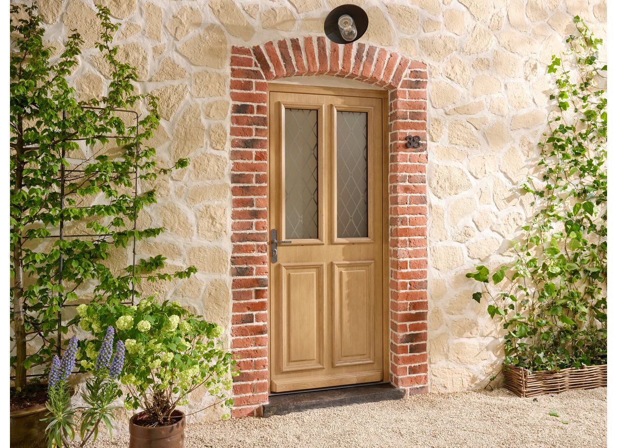 Porte d'entrée ANNE-LAURE Chêne sur mesure-Lapeyre