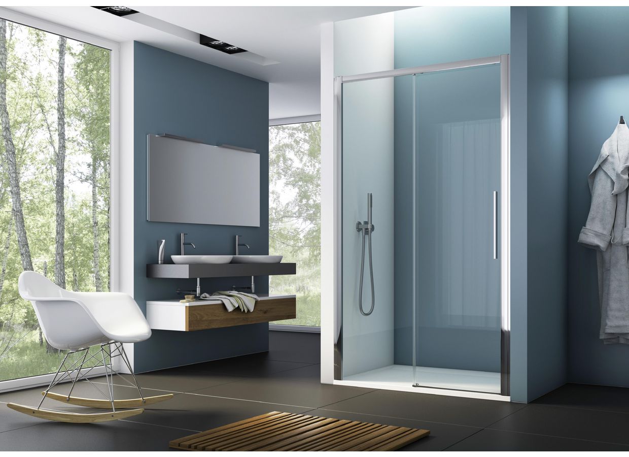 Porte de douche OPURE coulissante sur-mesure-Lapeyre
