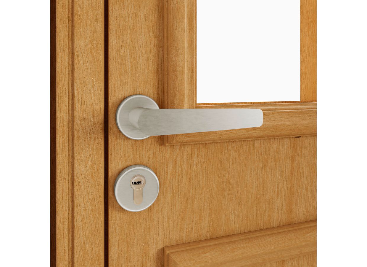 Porte d'entrée ANNE-PERRINE bois exotique  sur mesure-Lapeyre