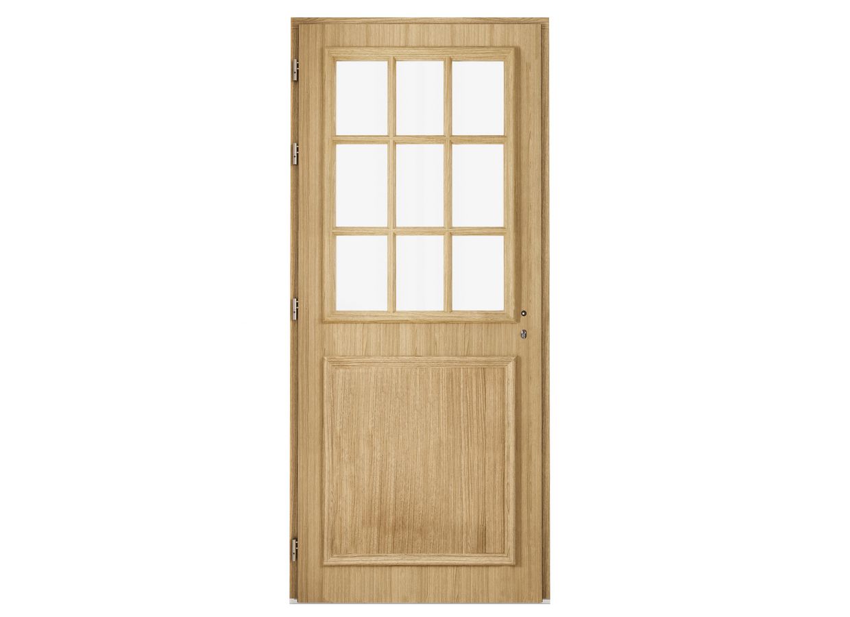 Porte d'entrée ANNE-PERRINE Chêne sur mesure-Lapeyre