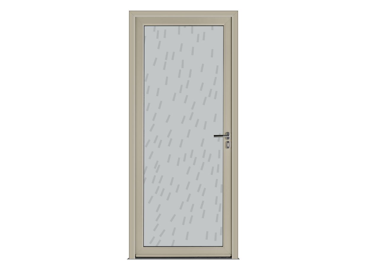 Porte d'entrée *** Aluminium ADENORA décor vitrage ORGUE - Sur mesure Main Image