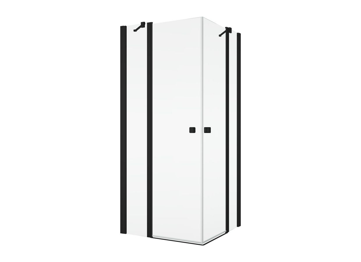 Porte de douche OPURE angle carré pivotant 4 parties sur mesure Main Image