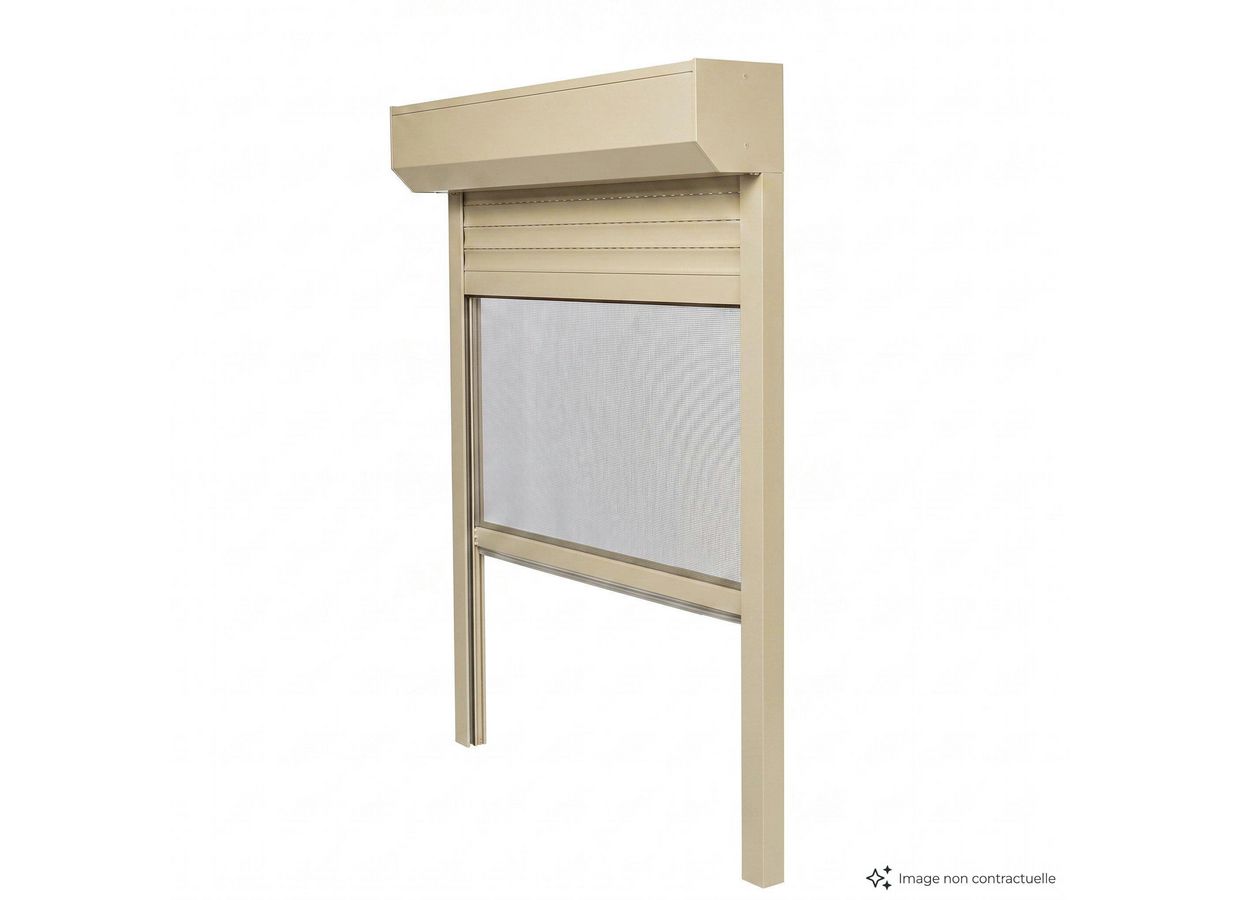 Volet roulant DENVER aluminium radio autres couleurs sur-mesure avec moustiquaire